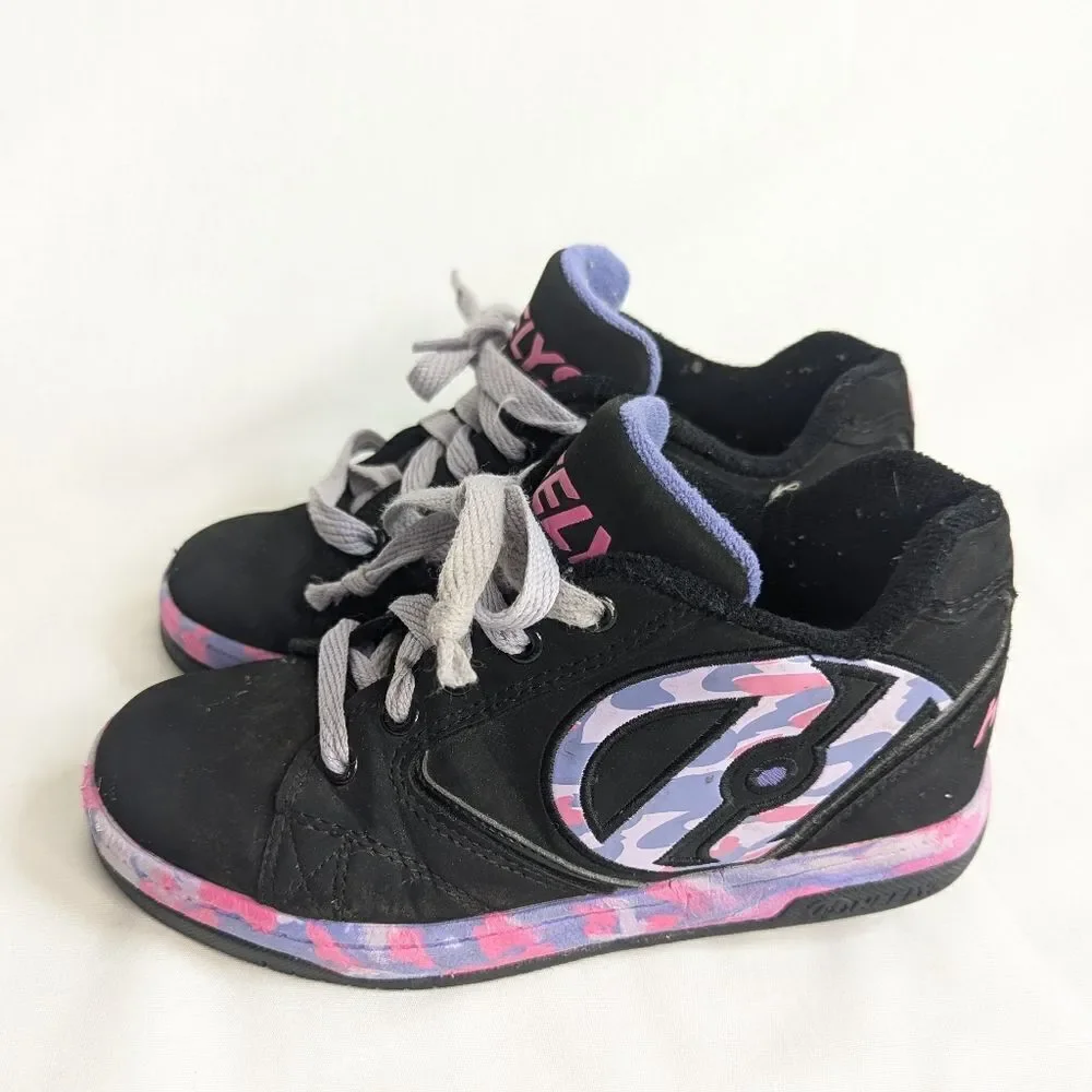 Heelys Black Pink and Purple Skate Sneakers Size 2